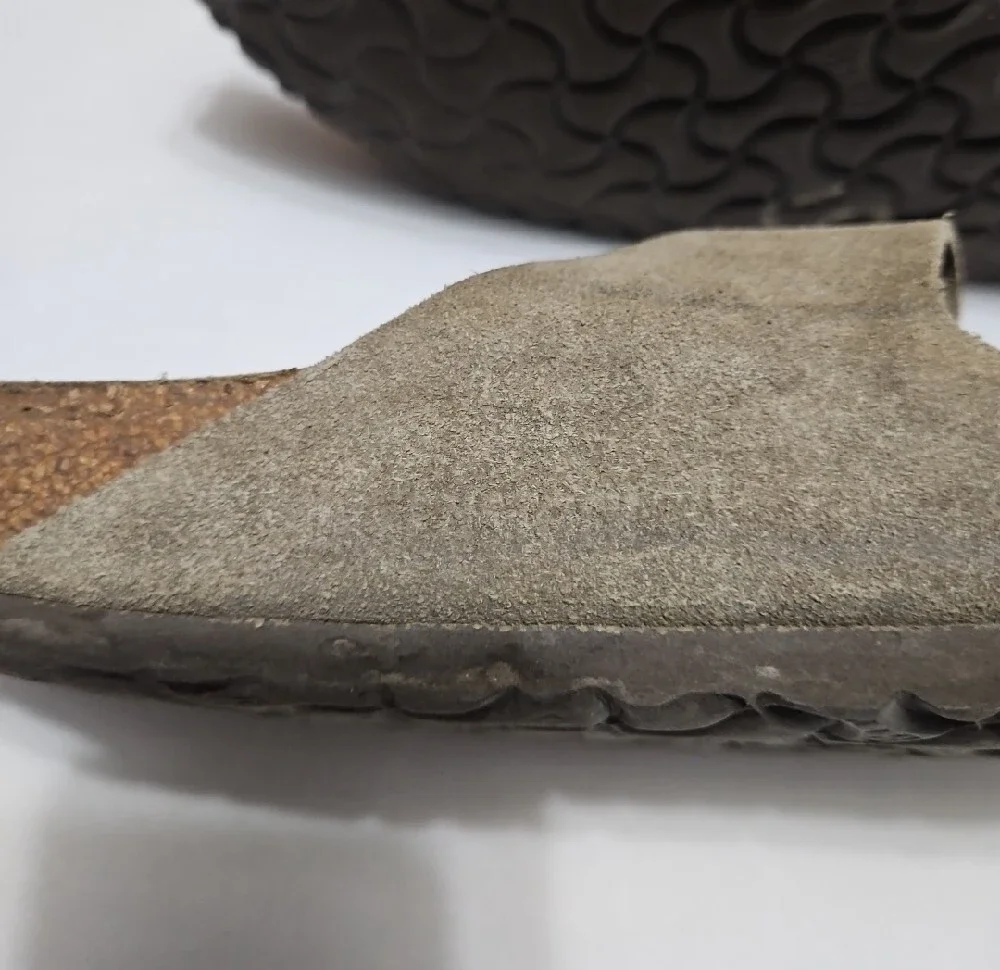 Birkenstock Unisex  ArizonaDouble Strap Buckle Sandals in Olive Gray Size 40(9)